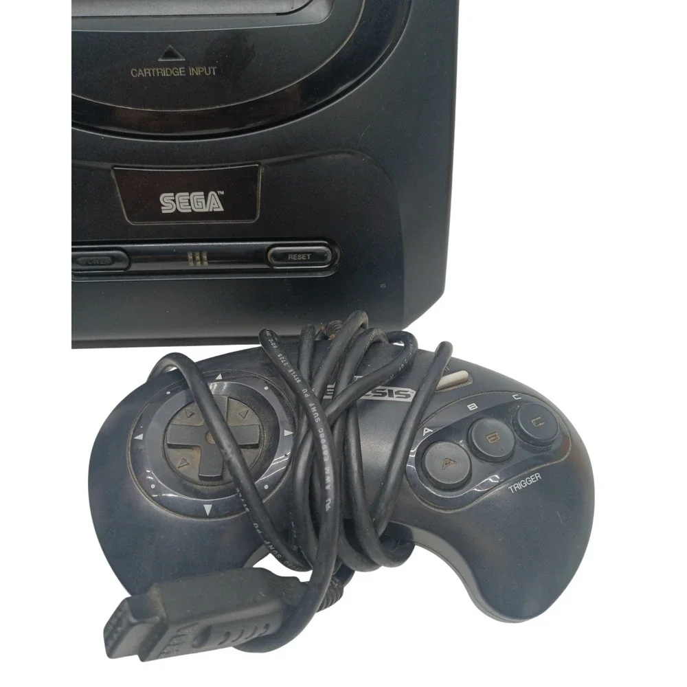 Sega‎ MK-1631 Genesis Console Game 1 Controllers + Sonic Hedgehog Game